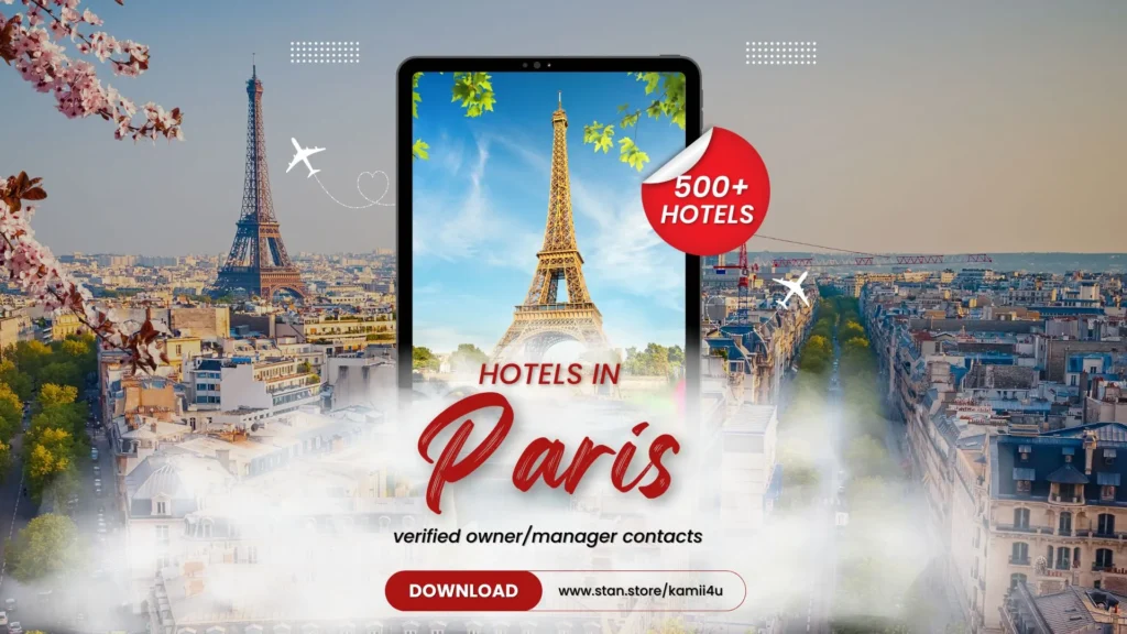 Paris Hotel Contacts for B2B/B2C Outreach